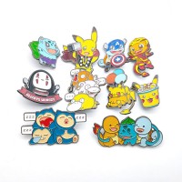 China Manufacturer Anime 3D Logo Metal Glitter Soft Hard Enamel Lapel Pin Badge Custom Enamel Pin