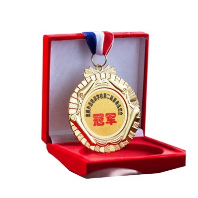 Customized german military metal zinc alloy gold plating blank medals custom bottle opener spin bracelet medals