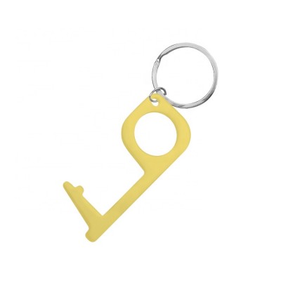 OEM logo antimicrobial prevention virus tool brass multi color door opener metal safe no touch keychain touch